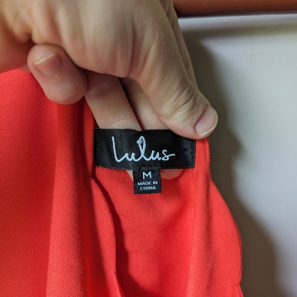 Lulu's Endlessly Endearing Mini Dress - Scarlet red - medium - New with tags NWT - Picture 4 of 8